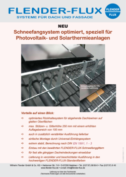 Schneefang Solar Prospekt