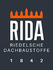 Logo des Unternehmens RIDA – Riedelsche Dachbaustoffe