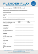 Planungsgrundlage Festlegung des Stützenabstandes Schneefang