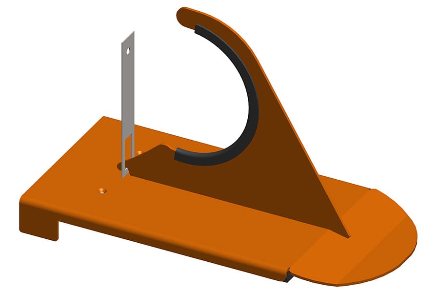 Rundholz Schneefangstütze Nr. 151 V für Biberschwanzabdeckung